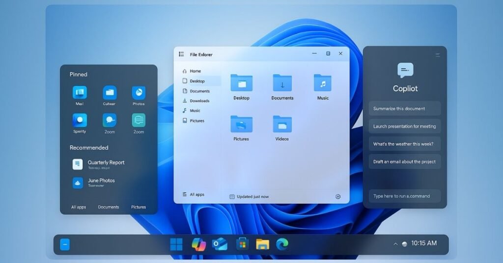 Windows 12 Concept Interface Mockup